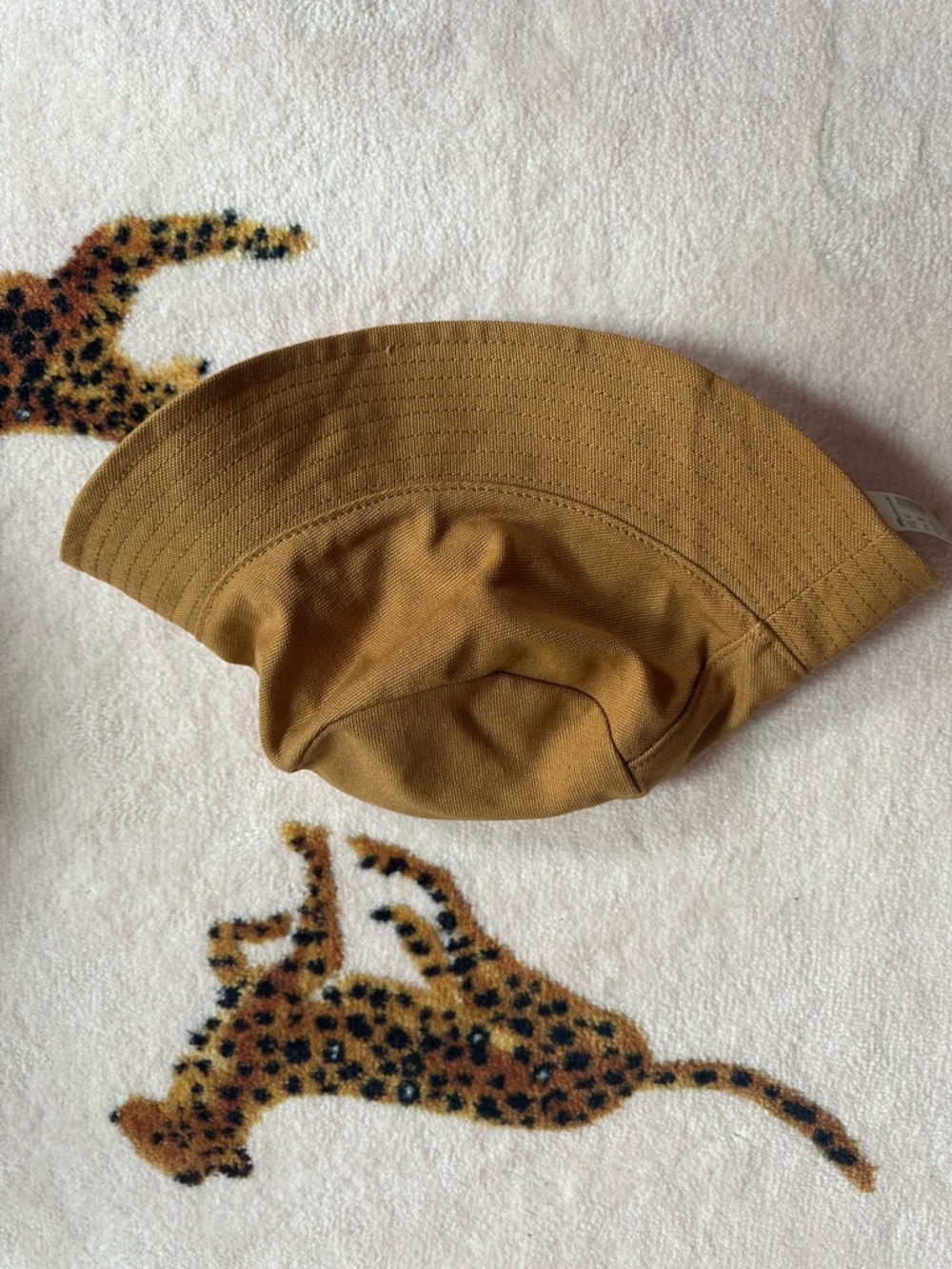 Madewell Caramel Brown Wide-Brim Bucket Hat